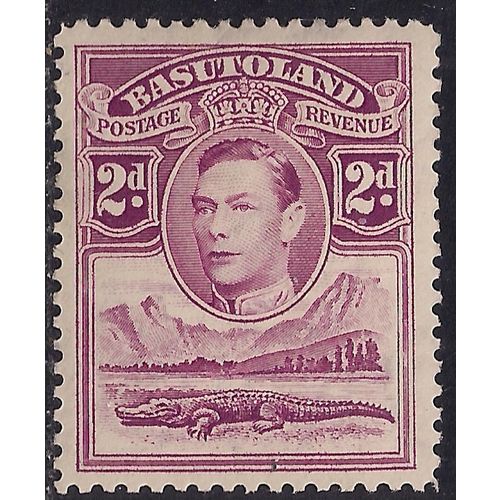 Basutoland 1938 KGV1 2d Bright Purple MM SG 21 ( L1368 )