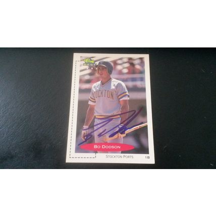 1991 Classic Best Card # 358 Bo Dodson Autograph 202009081114 Stockton Ports