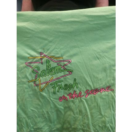 Salem Cigarettes Fresh on The Scene Green Neon T Shirt XL