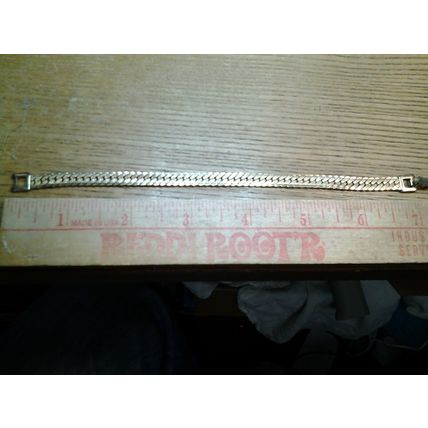 Gold Toned Monet Metal Bracelet Approx. Length 7 Inches