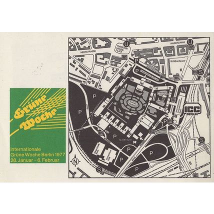 ICC Berlin 1977 Aerial Map German 1970s First Day Cover