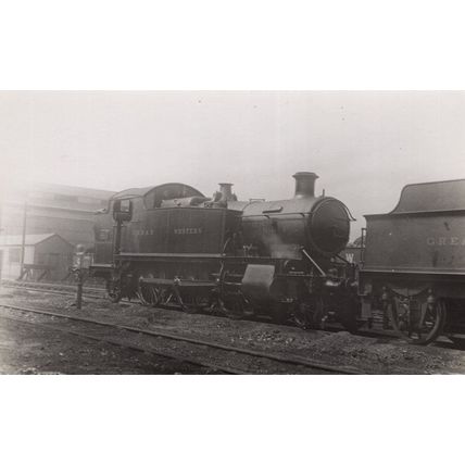 GWR Railway No 3117 Train 2-6-0T Real Photo Old Postcard