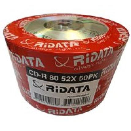 RiData 52X CD-R Media - 80MIN/700MB - 50 Pack Spindle