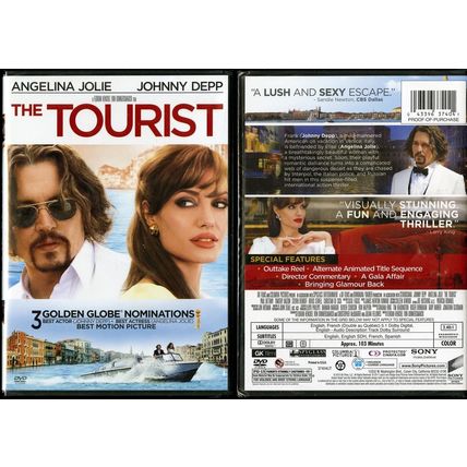 TOURIST, THE WS DVD ANGELINA JOLIE JOHNNY DEPP SONY VIDEO NEW