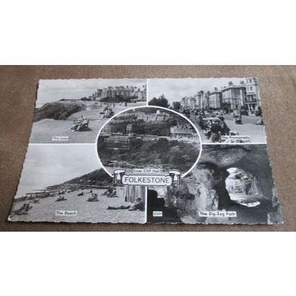 AHS Real photo Postcard - Folkestone scenes - Kent n2