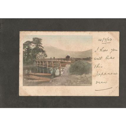 Genealogy Postcard Maud Newman Carlannau Grove Park Road Weston Super Mare 1903