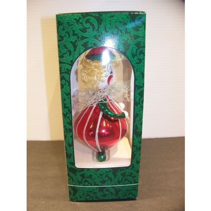 Mistletoe Magic Collection Hand Blown Glass Clown Ornament NIB