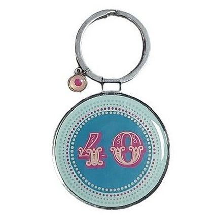 50 40 30th Birthday Keyring. Birthday Gift. heavy solid Birthday Keepsake.