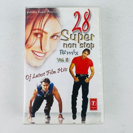 28 Super Non-Stop Remix Of Latest Film Hits Vol 5 Cassette Tape T-Series India