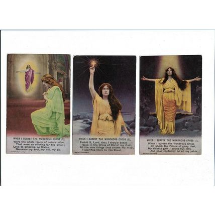 Bamforth Song Cards When I Survey The Wondrous Cross x 3.