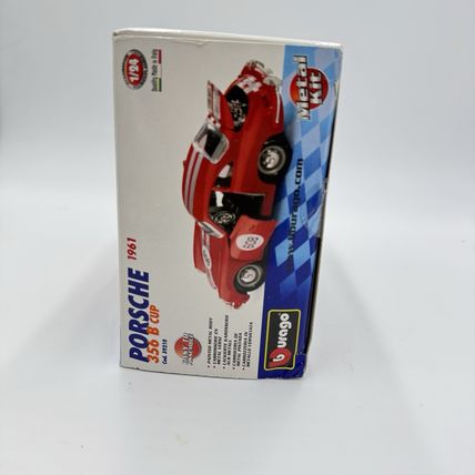Burago 1:24 scale Porsche 1961 356 B Cup die-cast metal model kit Sealed New