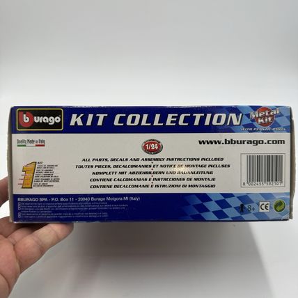Burago 1:24 scale Porsche 1961 356 B Cup die-cast metal model kit Sealed New