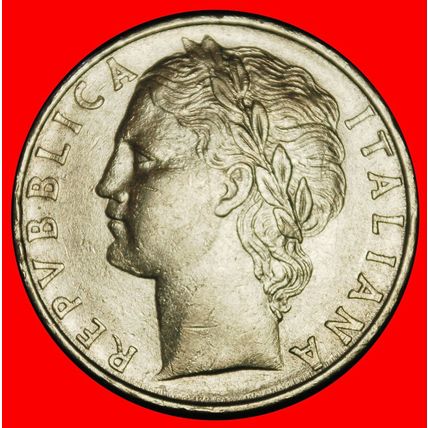 Ⰶ GODDESS MINERVA (1954-1989): ITALY★100 LIRAS 1963R! ERROR★LOW START★NO RESERVE