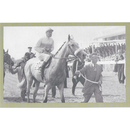 Postcard Horse Racing Epsom 1954 Oaks Winner Sun Cap Sport Race - Nostalgia