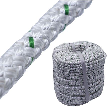 3/8 Inch X 200 Feet 4800Lbs Double Braided Polyester Rope Breaking Strength Stro