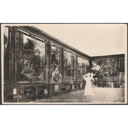 The Ghost of Hampton Court Palace, Middlesex, 1957 - Coward RP Postcard