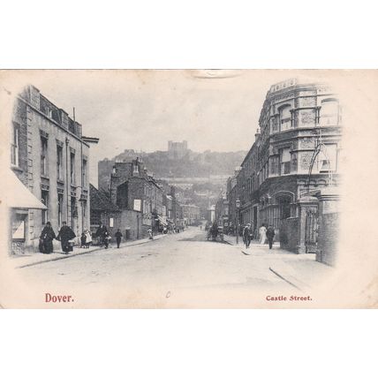 EC894 DOVER - CASTLE STREET. PRINTED POSTCARD