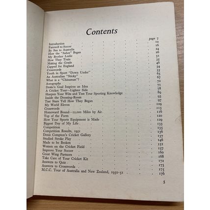 1952 "DENIS COMPTON'S ANNUAL 1952" ILLUSTRATED CRICKET HARDBACK BOOK (P4)