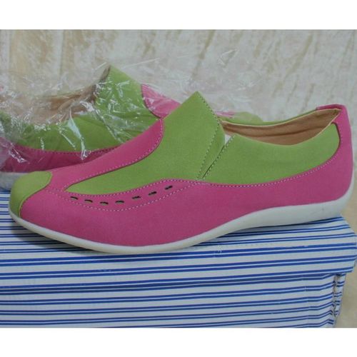 Womens Green Pink Trainers Shoes Size 6 New in Box Dockland