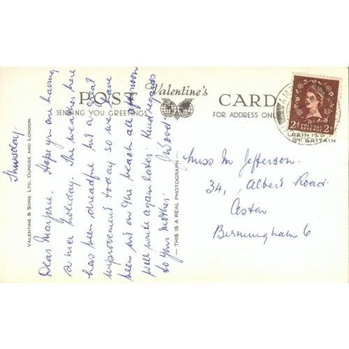 Vintage Valentine's Postcard - Coquet Island, Amble, Northumberland