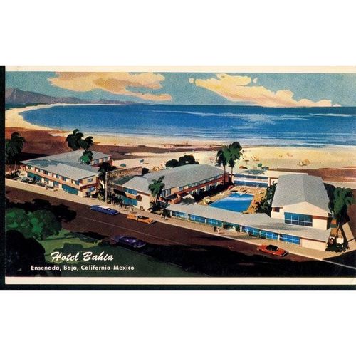 USA Postcard - Hotel Bahia, Baja, Ensenada, California-Mexico