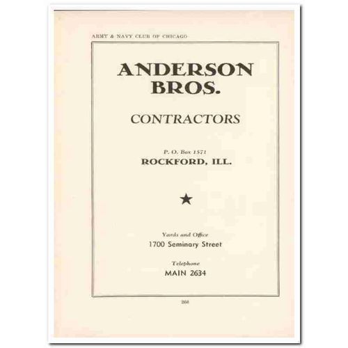 anderson bros inc 1943 construction contractors ww2 wartime vintage ad