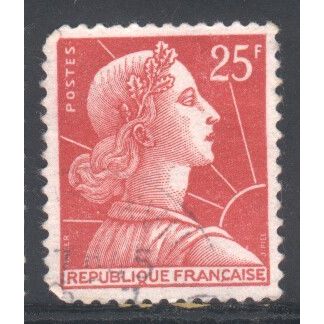 France 1955 - SG1238c - 25f red - "France" - used