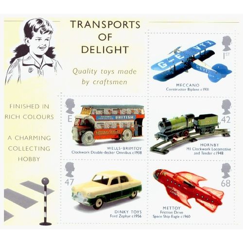 GB 2003 - Transports of Delight Minisheet - Unmounted Mint Stamps