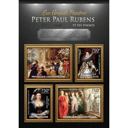 CENTRAL AFRICA 2013 SHEET MNH PAUL RUBENS ART PAINTINGS ARTE PINTURAS