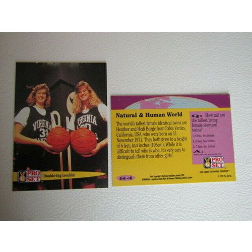 Pro Set 1992 Guinness Book of Records Trade Cards Card Variants (eb2)