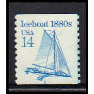 2134 14c Iceboat Very Fine MNH Dry Gum CNS 2 PA5936