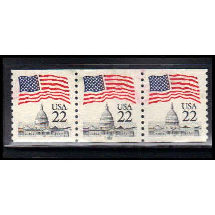 Used 2115a 22c U.S. Flag Very Fine PNC 20/3 PA2551