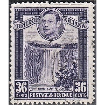 BRITISH GUIANA, 1938-52 36c George VI, SG 313 (Scott 235a), used