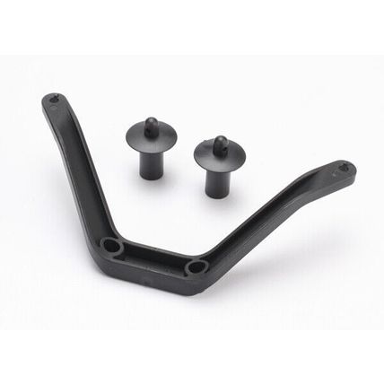 TRA6715 TRAXXAS Body mount (1)/ body mount post (2) (front)