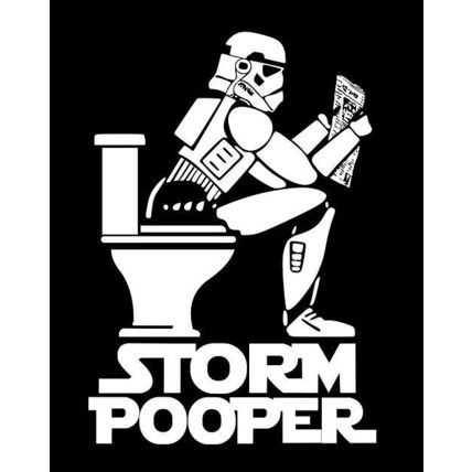 Star Wars Storm Pooper Stormtrooper T-Shirt S M L XL 2XL