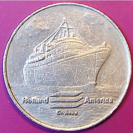 Holland America. $1 Casino Token. Cruise Line. P48.