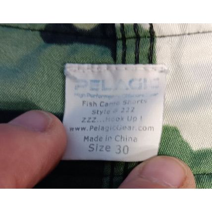 Excellent Mens 30 Camo Pelagic Board Shorts 20 Inch Length Tuna Marlin