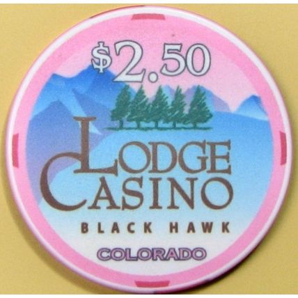 The Lodge. $2.50 Casino Chip. Black Hawk, CO. Z63.