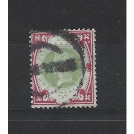 GB.SG214 1s Green and Carmine.Fine Used.Nov24a