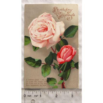 vintage postcard Birthday Greetings ref.1