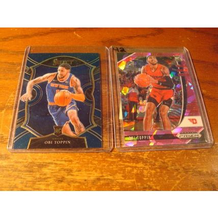 2020-2021, Panini, 6-Rc Cards, w/Color, Variations, OBI TOPPIN, Knicks