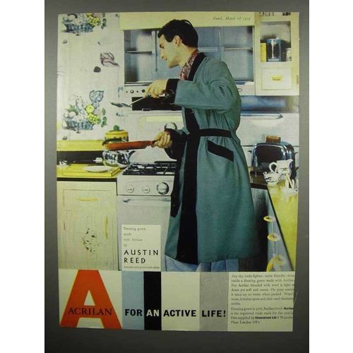 1959 Acrilan Dressing Gown by Austin Reed Ad