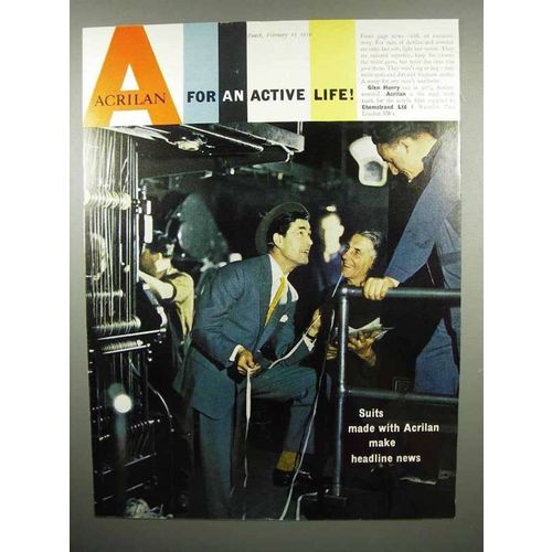 1959 Acrilan Suits Ad - Make Headline News