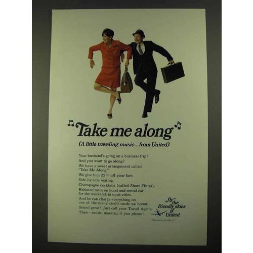 1968 United Airlines Ad - Take Me Along
