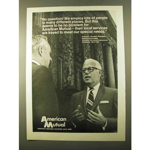 1970 American Mutual Ad - No Question!