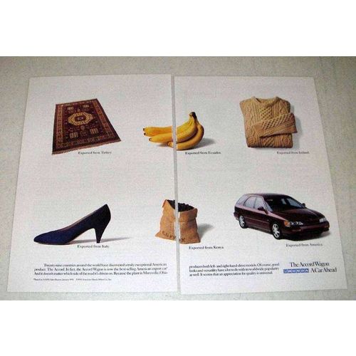1995 Honda Accord Wagon Car Ad - A Car Ahead