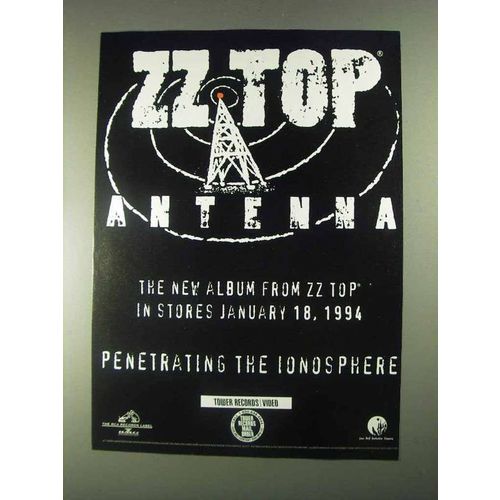 1994 ZZ Top Antenna Album Ad