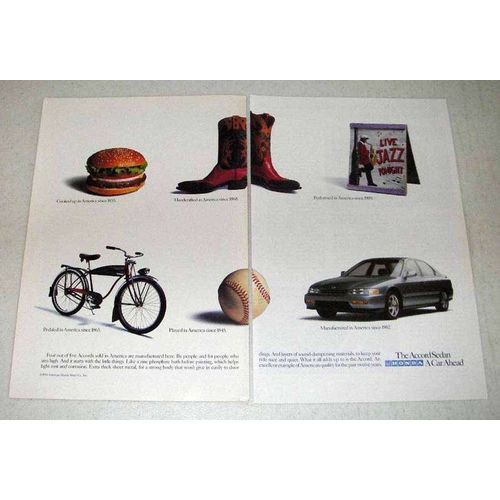 1995 Honda Accord Sedan Car Ad - A Car Ahead
