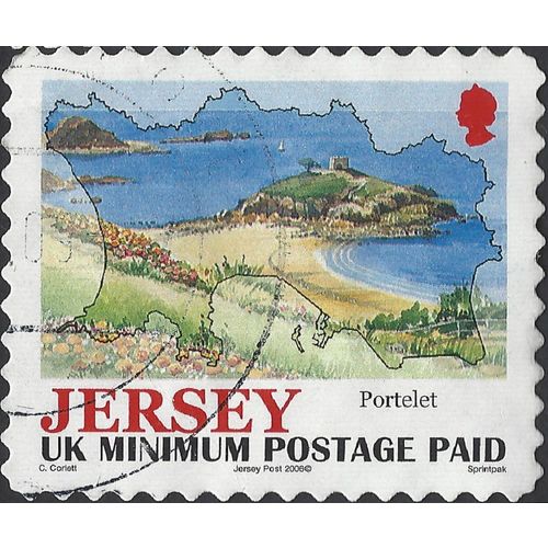 JERSEY, Portelet view, blue 2006, UK rate