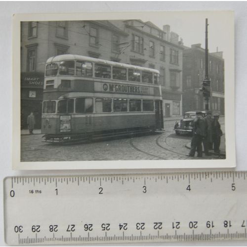 Photo Glasgow Tram no.1324 Hope Street Diversion in 1959